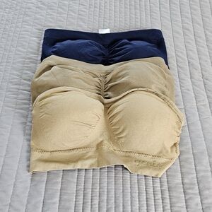 Three Bandeau Style Strapless Bras